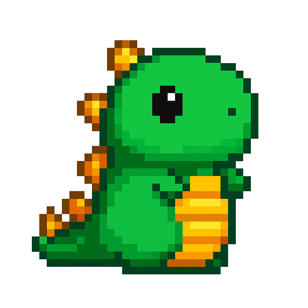 Pixelated Fred character