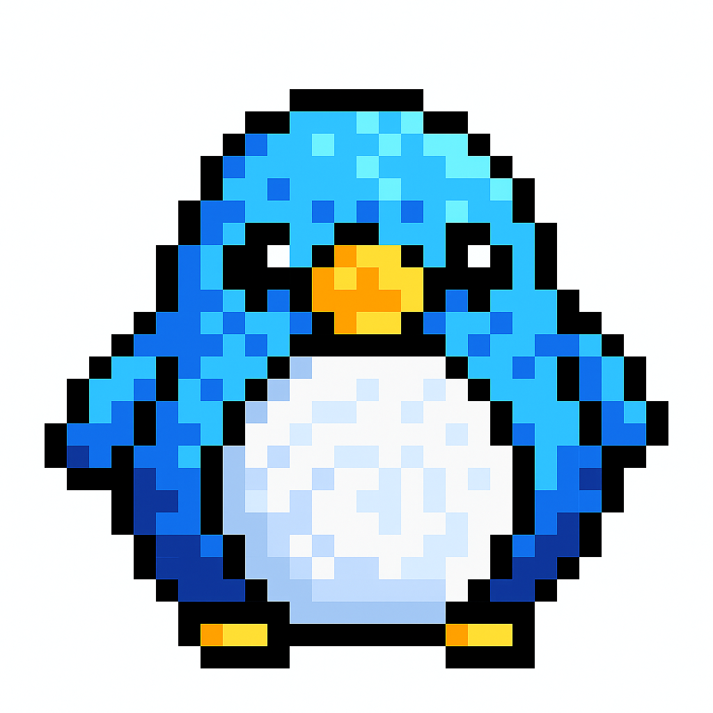 Pixelated Pierre character